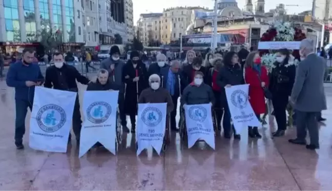 3 Aralık Dünya Engelliler Günü Taksim'de kutlandı