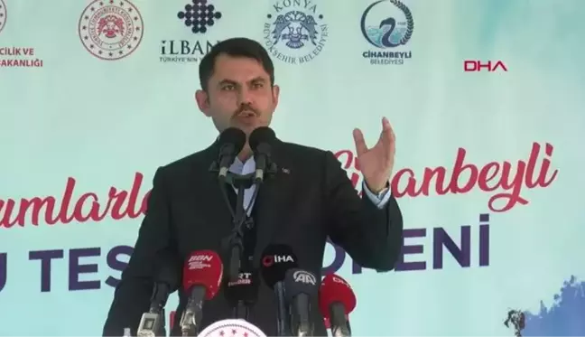 Bakan Kurum, Cihanbeyli ve Altınekin ilçelerinde bir dizi ziyaret ve açılış törenine katıldı