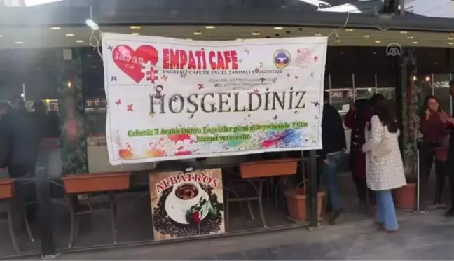 Özel öğrenciler farkındalık oluşturmak amacıyla kafe işletti