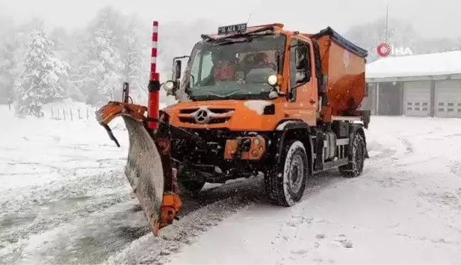 Kocayayla geçidinde kar kalınlığı 48 santimetreye ulaştı