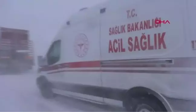 Ağrı'da ekipler, 92 yaşındaki hasta için seferber oldu