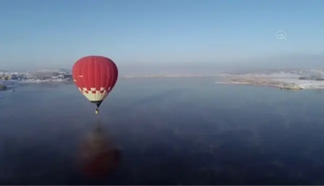 AFYONKARAHİSAR - Frig Vadisi'nde sıfırın altında 16 derecede balon uçuşu