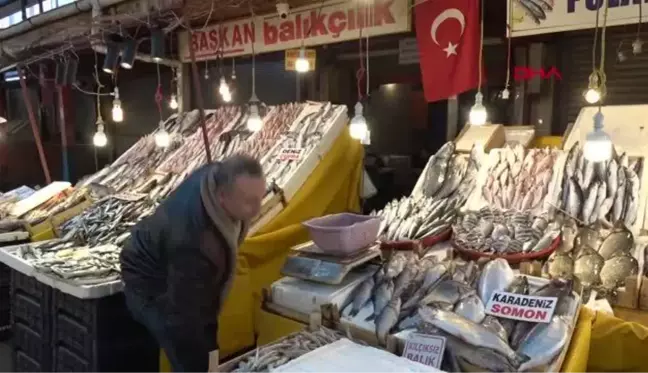 MERSİN'DE BALIK TEZGAHLARI DOLUP TAŞTI, FİYATLAR ARTMADI