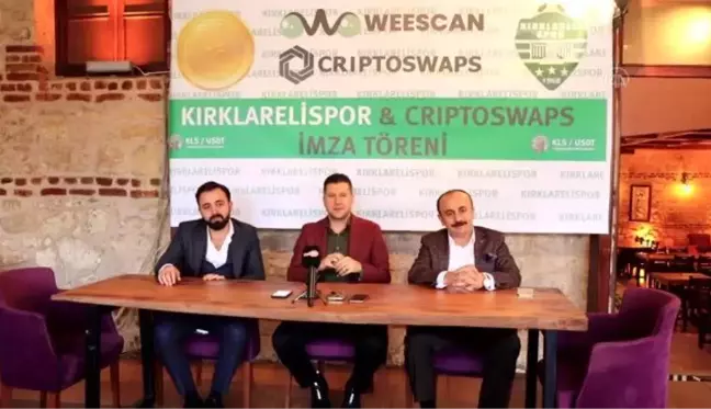 Kırklarelispor, kripto para ve isim sponsorluğu anlaşması imzaladı