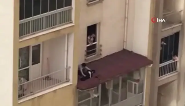 Genç kadının inanılmaz kurtuluşu... 8.kattan düştü, zemine çakılmaya metreler kala balkona takılı kaldı