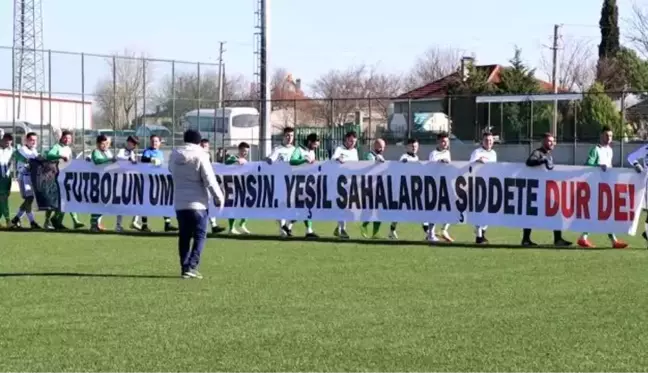 KIRKLARELİ - Kırklareli'nde rakibinin tekme atarak yaraladığı amatör futbolcuya destek