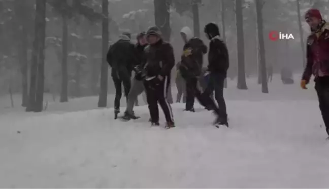 Ordu'da kar güzelliği: Boztepe beyaz gelinliğini giydi