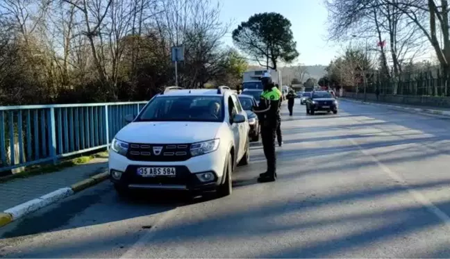 Sarıyer'de dron destekli trafik denetimi