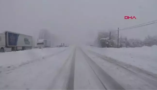 TOKAT-ERZİNCAN YOLU AĞIR TONAJLI ARAÇLARA KAPATILDI