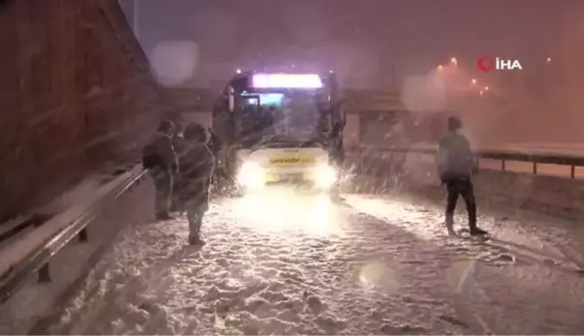 Kar çilesine bir de otobüs çilesi eklendi