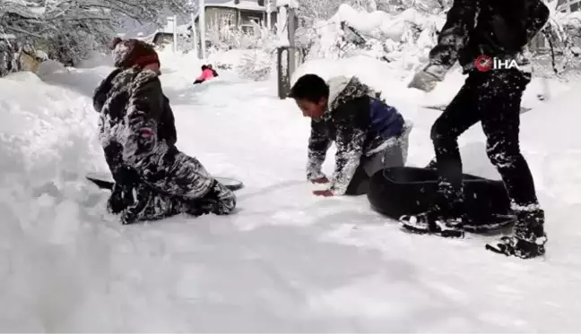 Konya'nın Hadim ilçesinde kar kalınlığı 1 metreyi geçti