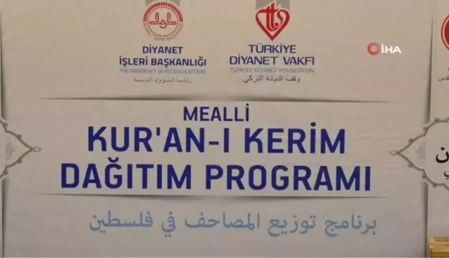 Batı Şeria'da Türk Diyanet Vakfı desteğiyle 30 bin Kur'an-ı Kerim dağıtıldı