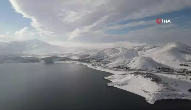 Doğunun gizli denizi Hazar Gölü'nde kış güzelliği