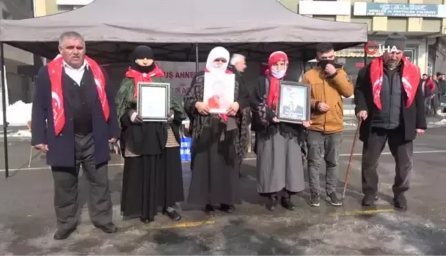 Muşlu annelerin dondurucu soğukta evlat nöbeti