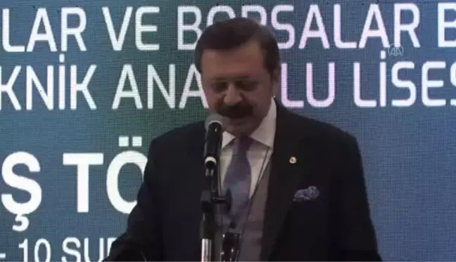 TOBB Başkanı Hisarcıklıoğlu, Ordu'da okul açılışında konuştu