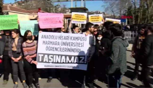 MARMARA ÜNİVERSİTESİ ÖĞRENCİLERİNDEN KAMPÜS PROTESTOSU