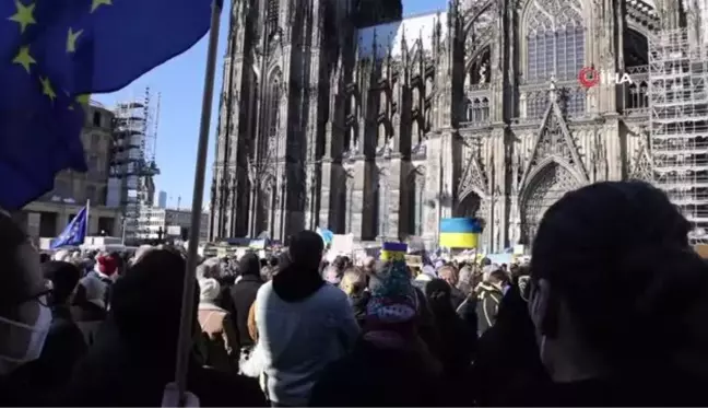 Almanya'da Rusya Karşıtı Protesto