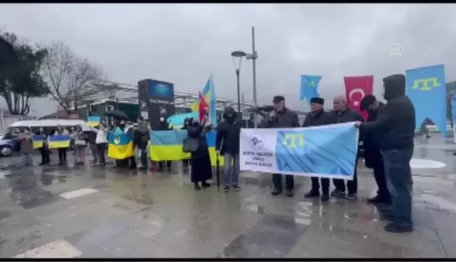 Kırım Türkleri ve Ukraynalılar, Rusya'yı protesto etti