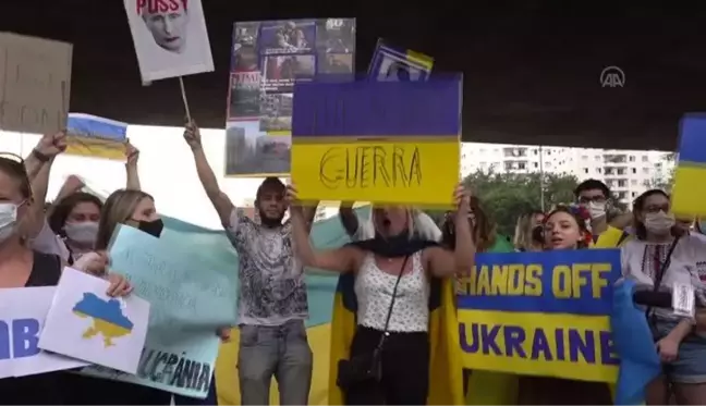 SAO PAULO - Rusya'nın Ukrayna'ya yönelik saldırısı Brezilya'da protesto edildi