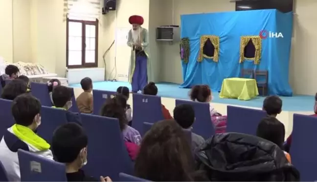 Diyabetli çocuklar Nasreddin Hoca ile eğlenip el becerisi kursuyla öğrendi