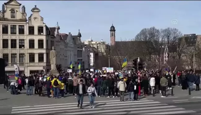 Rusya'nın Ukrayna'ya saldırısı protesto edildi