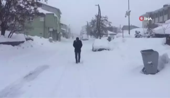 Karlıova'da kar çilesi bitmiyor