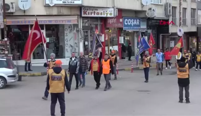 ÇANAKKALE'YE YÜRÜYEN '57'NCİ ALAY' KORTEJİ, KEŞAN'DA