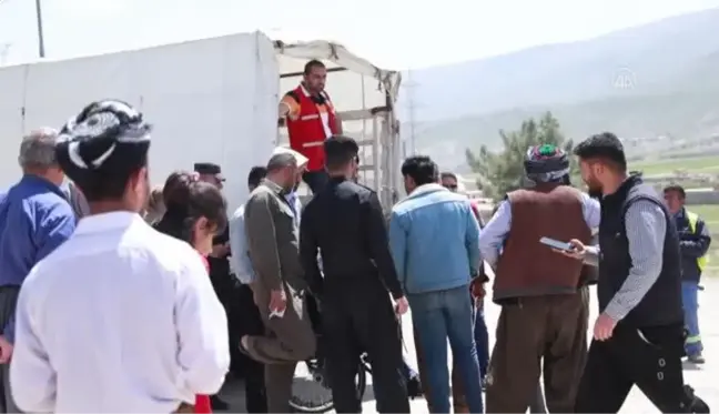 Türk Kızılaydan Erbil'de ihtiyaç sahibi ailelere ramazan yardımı