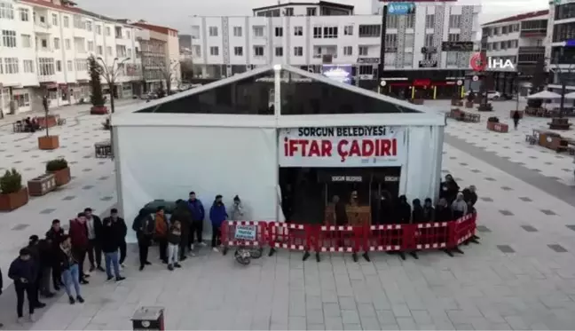 Sorgun Belediyesi günde 800 kişiye iftar veriyor