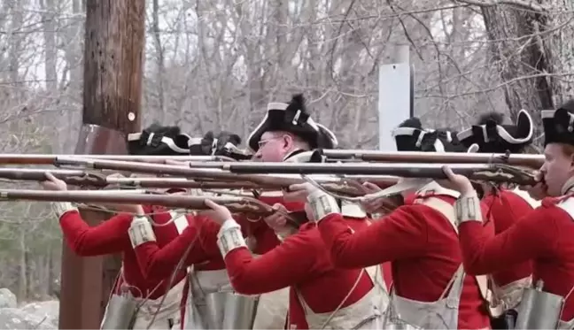 Son dakika: ABD'de Amerikan Devrim'ini başlatan Lexington ve Concord Savaşları canlandırıldı