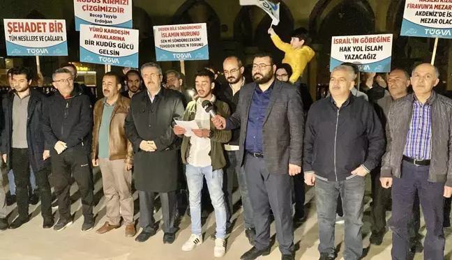 İsrail güçlerinin Mescid-i Aksa baskını Kırşehir'de protesto edildi