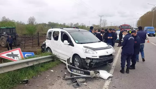 Samsun'da tır araçları biçti: 4 yaralı