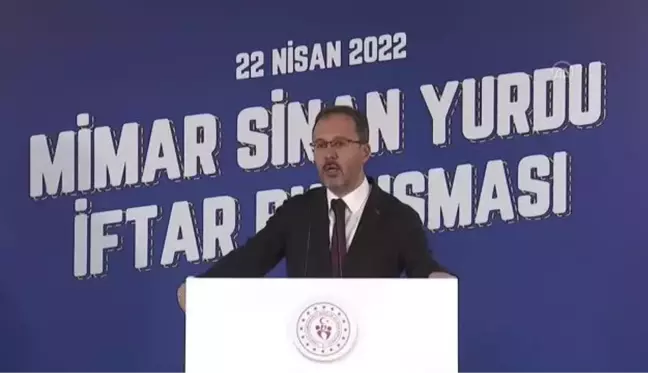 Bakan Kasapoğlu: 