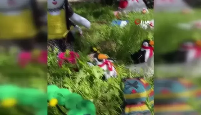 Sıfır atık projesiyle üretilen oyuncaklar köy okulundaki öğrencilere 23 Nisan hediyesi oldu