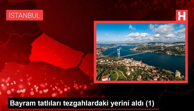 Bayram tatlıları tezgahlardaki yerini aldı (1)