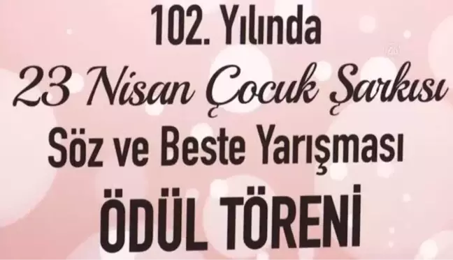 TBMM 23 Nisan Çocuk Şarkısı Yarışması'nda dereceye girenlere ödülleri verildi