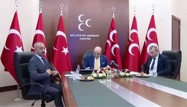 MHP heyeti, DSP, BBP, Yeniden Refah Partisi ve Saadet Partisi heyetleri ile video konferans aracılığıyla bayramlaştı