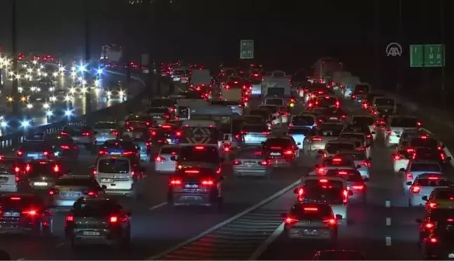 İstanbul'da trafik yoğunluğu