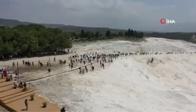 Pamukkale'de bayram bereketi