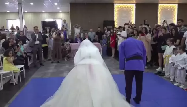 Milli judocular nikah masasına judo kıyafetiyle oturdu