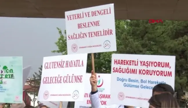 DİYARBAKIR'DA ÇÖLYAK HASTALARI İÇİN YÜRÜDÜLER