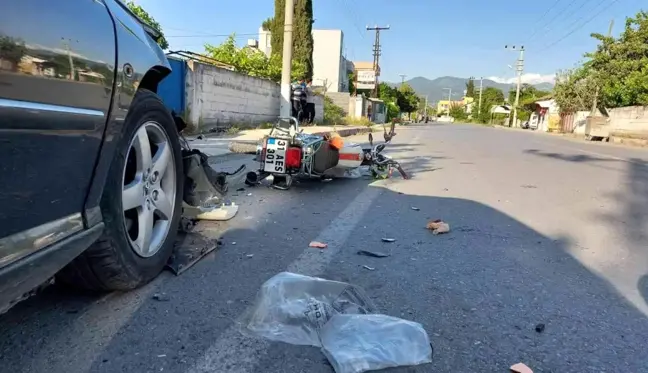 Son dakika haberleri | Otomobil ile motosikletin çarpıştığı kazada 2 çocuk yaralandı