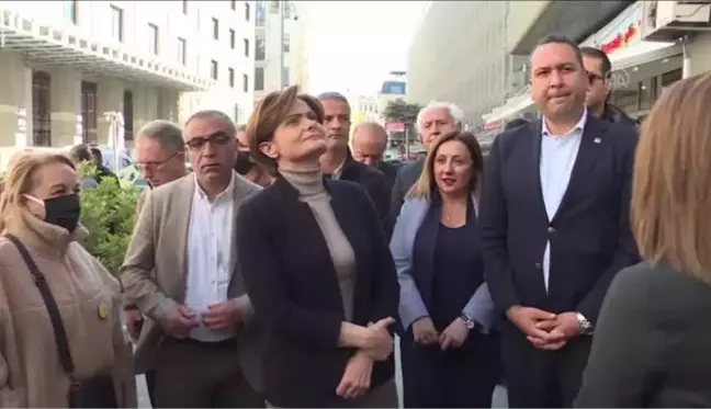 CHP İstanbul İl Başkanı Kaftancıoğlu TMMOB Adalet Nöbeti'ne katıldı