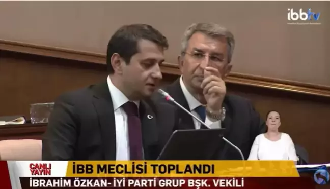 İbb Meclisi İyi Parti Grup Başkan Vekili Özkan'dan, 