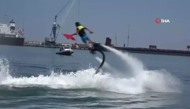 Flyboard gösterisi nefes kesti