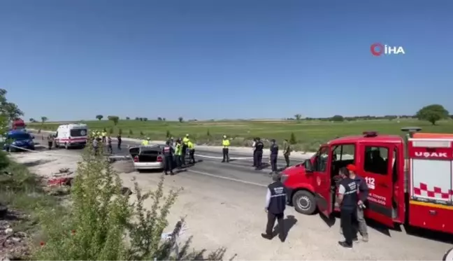 Uşak'ta 7 aylık hamile kadın ve annesi facia gibi kazada hayatını kaybetti