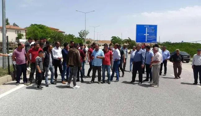 Malatya'da EDS talebi yol kapattırdı