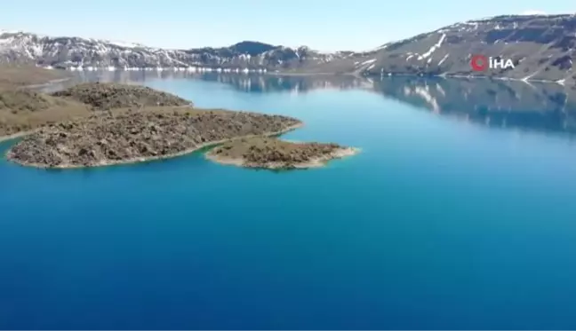 Nemrut Krater Gölü yaz turizmine hazır