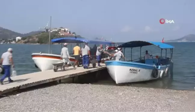 Fethiye Şövalye Adası'nda yıkım