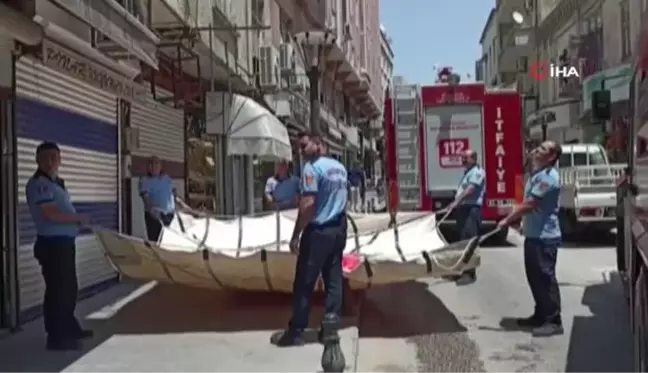 Polis operasyonunda baltalı zanlı paniği